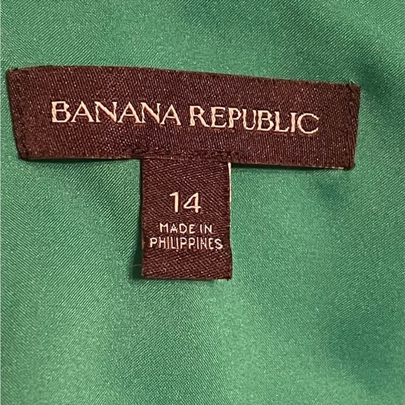 Banana Republic Green Blue Floral Sundress | Size 14 | - Picture 5 of 6